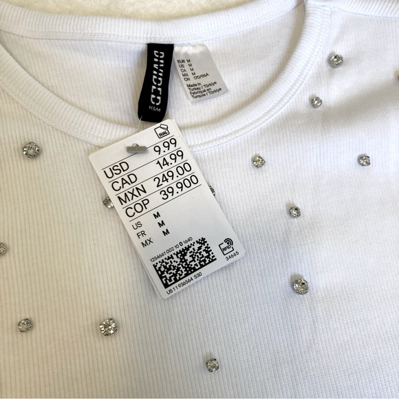 H&M Embellished Crop Top - Picture 4 of 5